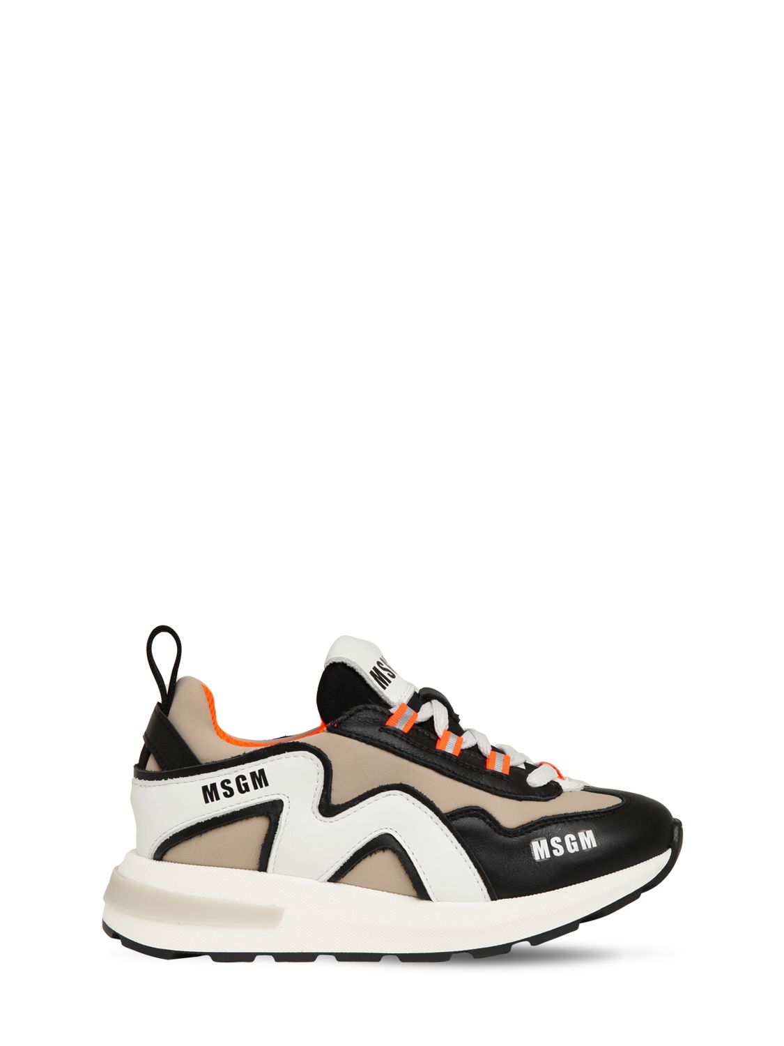 Sneakers Aus Leder Und Neopren