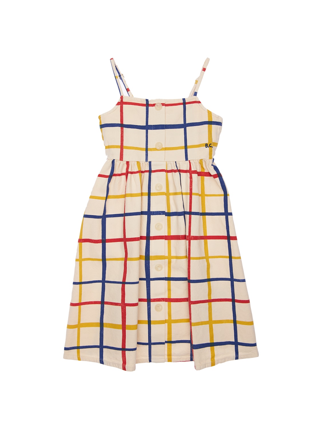 multicolor checkered dress