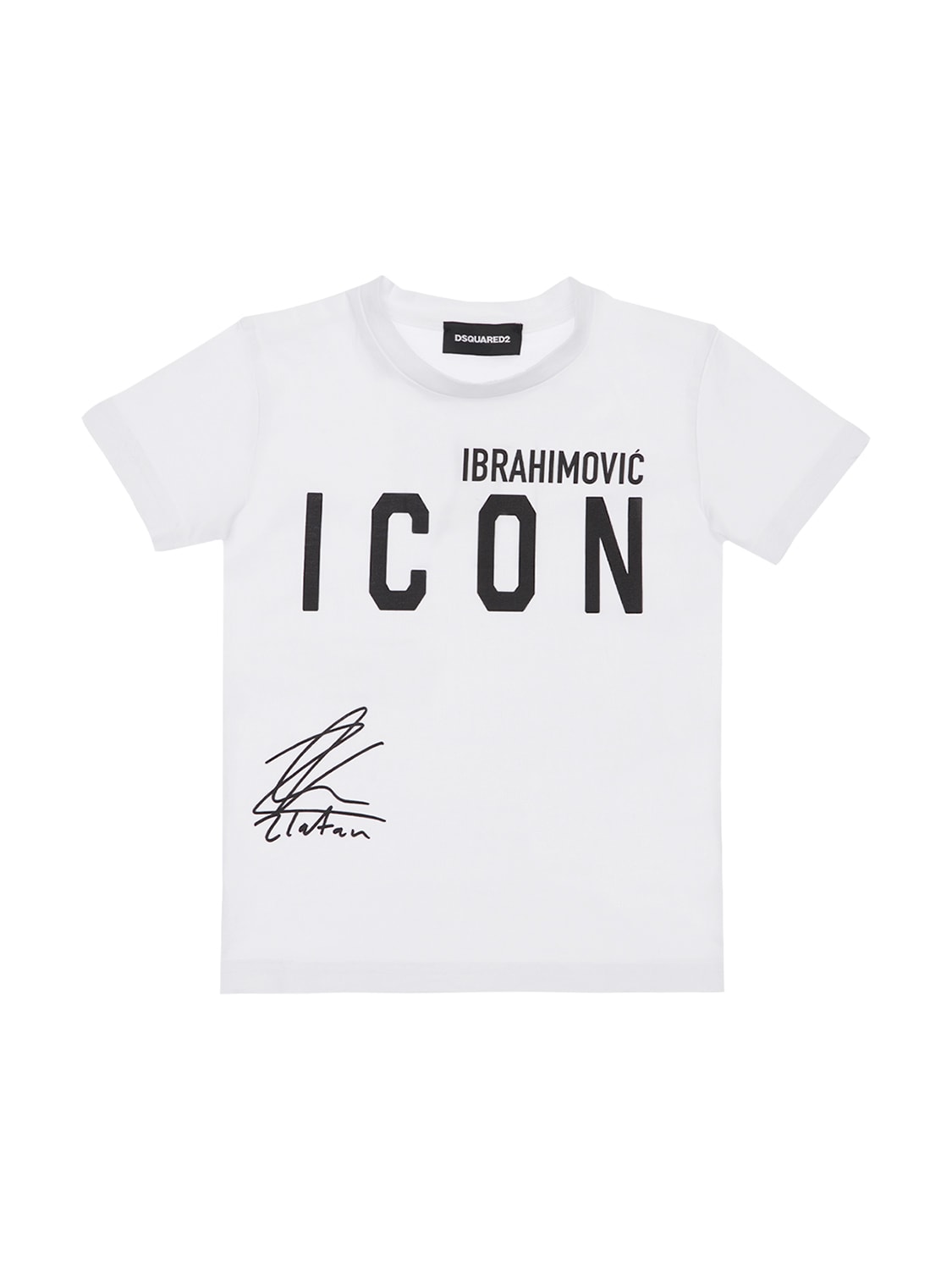 Dsquared2 Kids' D2xibra Printed Cotton Jersey T-shirt In White
