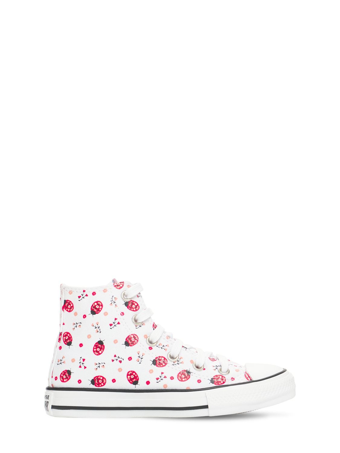 Converse Kids' Ladybug Chuck Taylor All Star Trainers In White/red/black