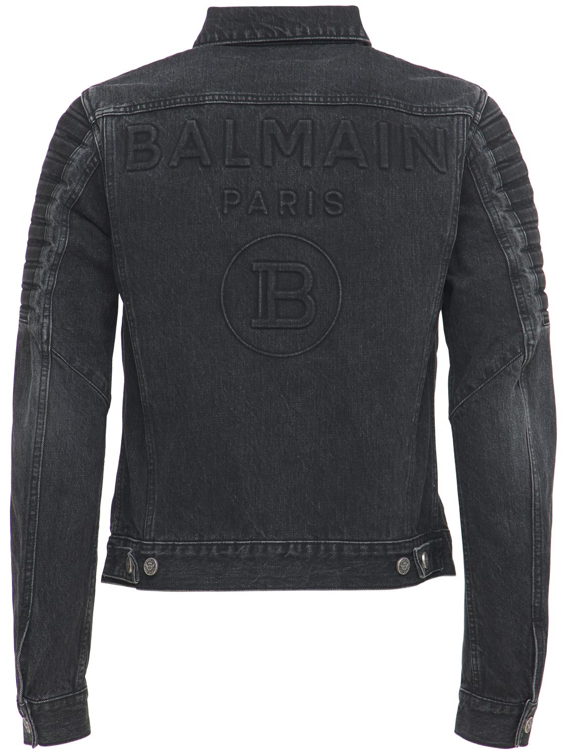 Jeansjacke Mit Logo Und Rissen