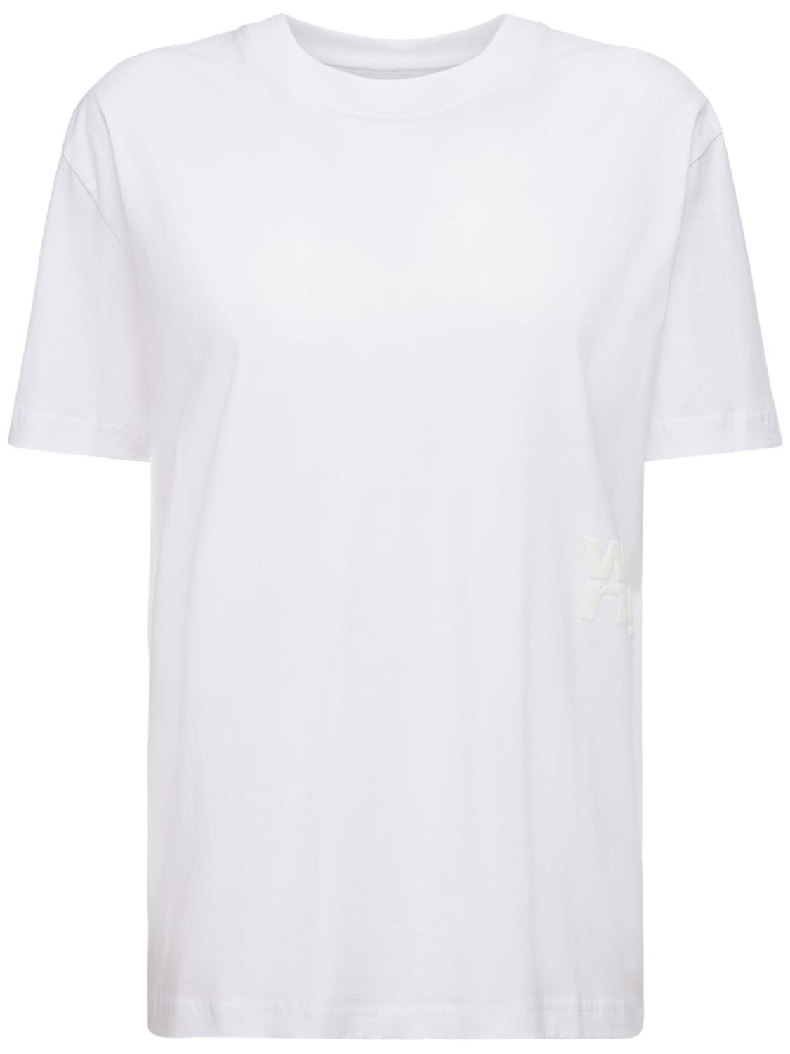 Alexander Wang Foundation Jersey T-shirt W/ Logo In White