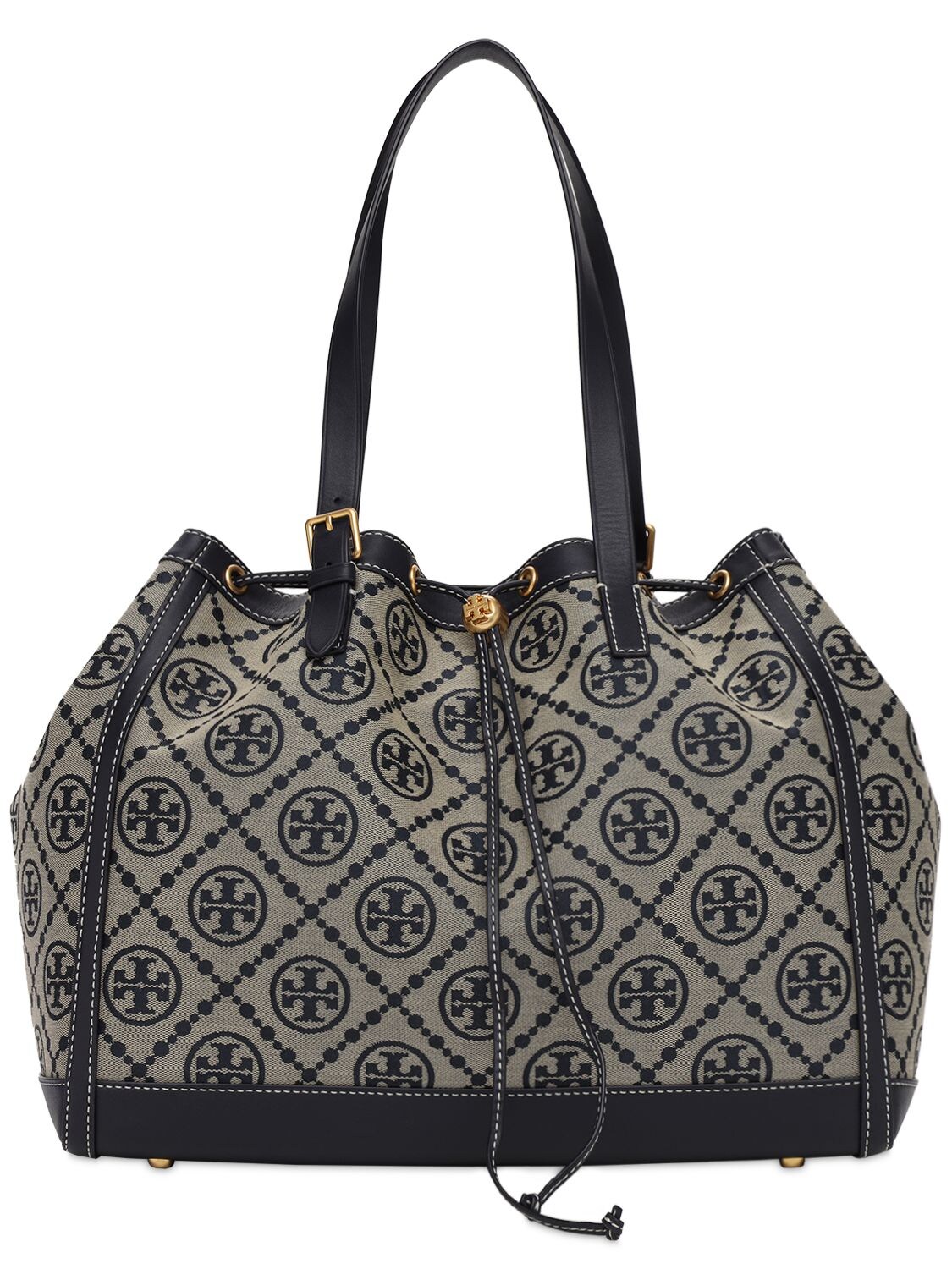 tory burch t monogram jacquard small tote