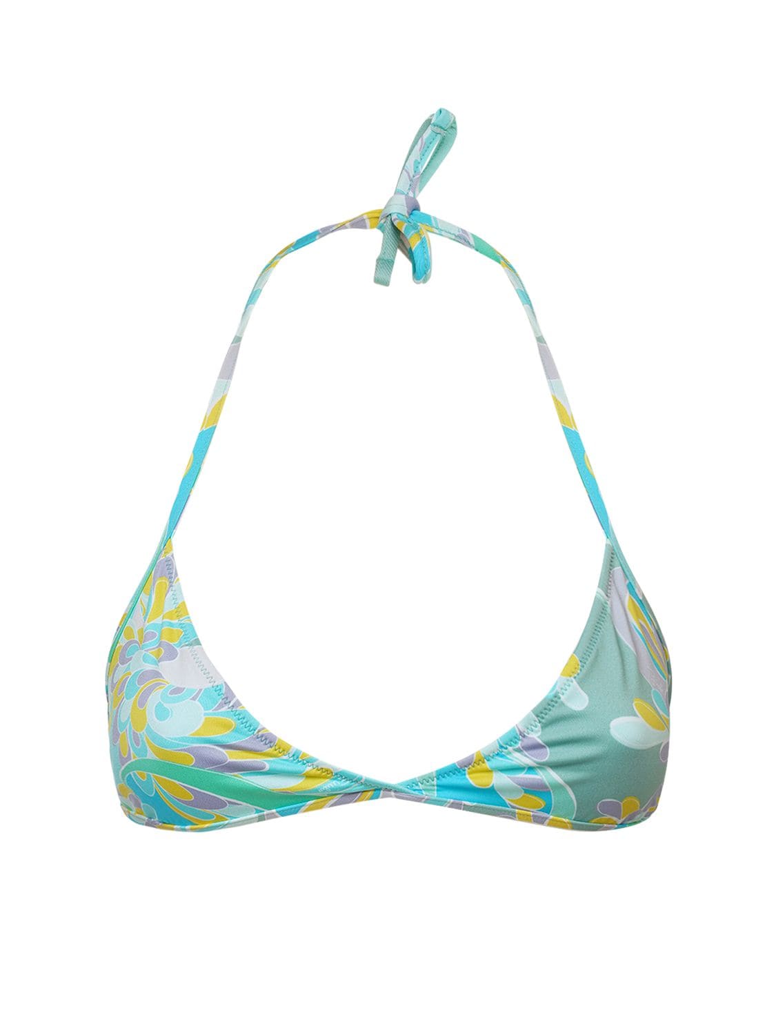 Printed Econyl Triangle Bikini Top