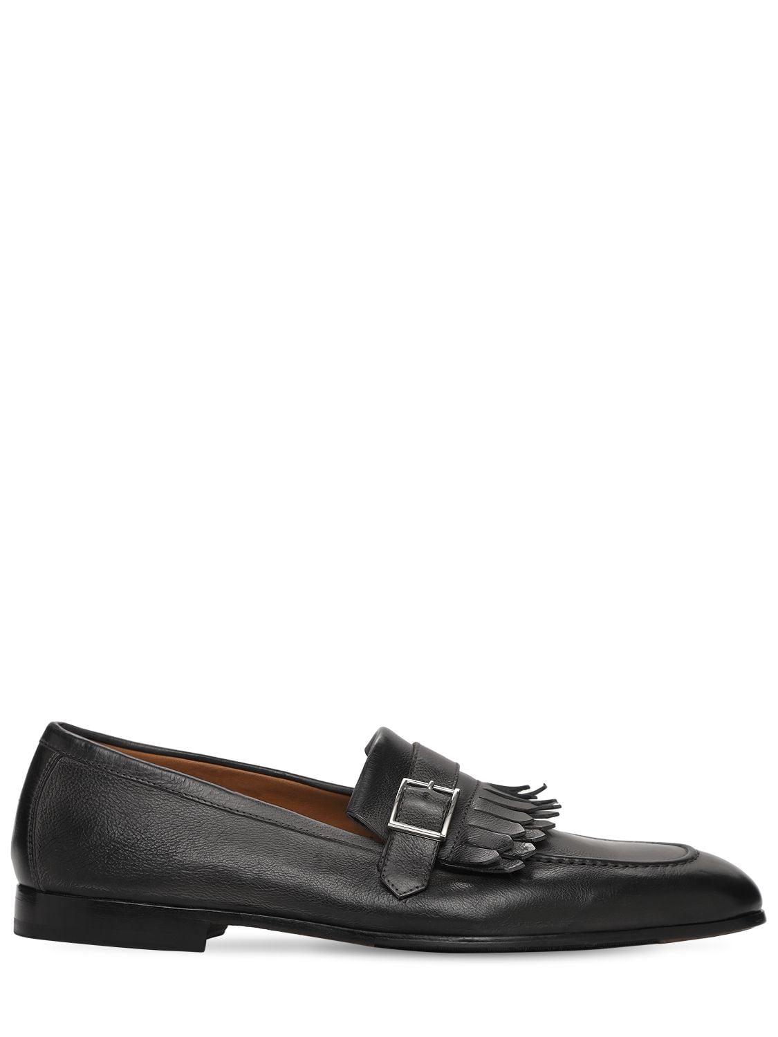 Doucal's BUCKLE LEATHER LOAFERS