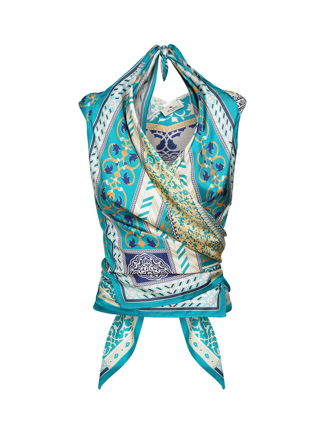 Etro Women's Paisley-Print Silk-twill Scarf