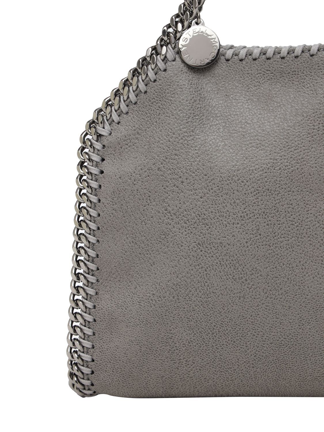 Shop Stella Mccartney Tiny Falabella Bag In Light Grey