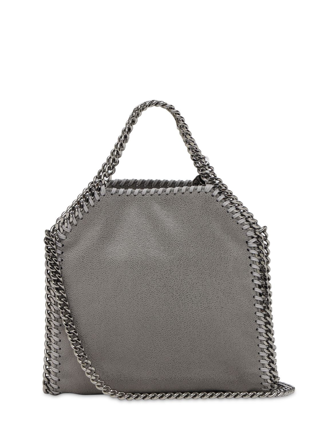 Shop Stella Mccartney Tiny Falabella Bag In Light Grey