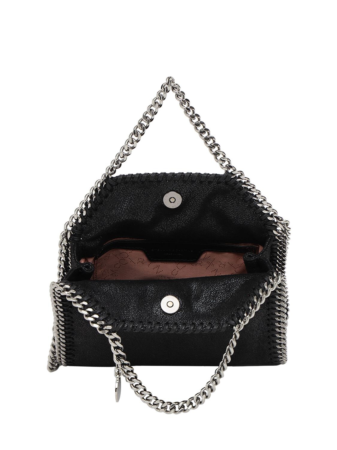 Shop Stella Mccartney Tiny Falabella Bag In Black