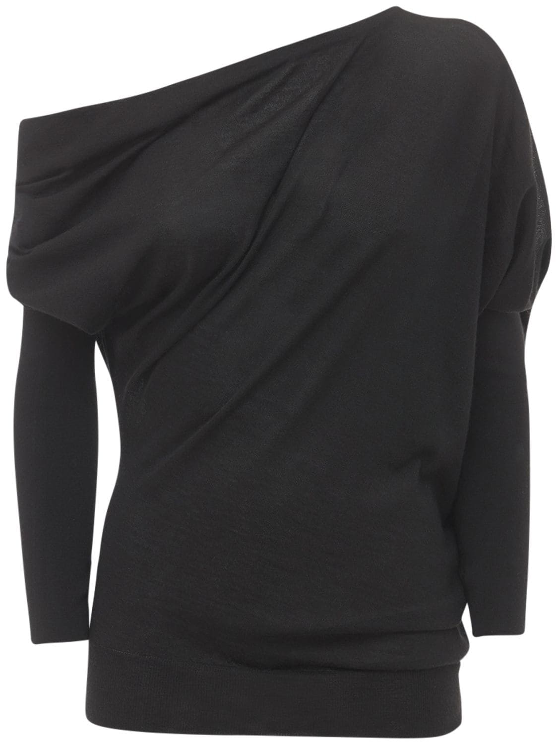 Shop Tom Ford Cashmere & Silk Knit Sweater In Black
