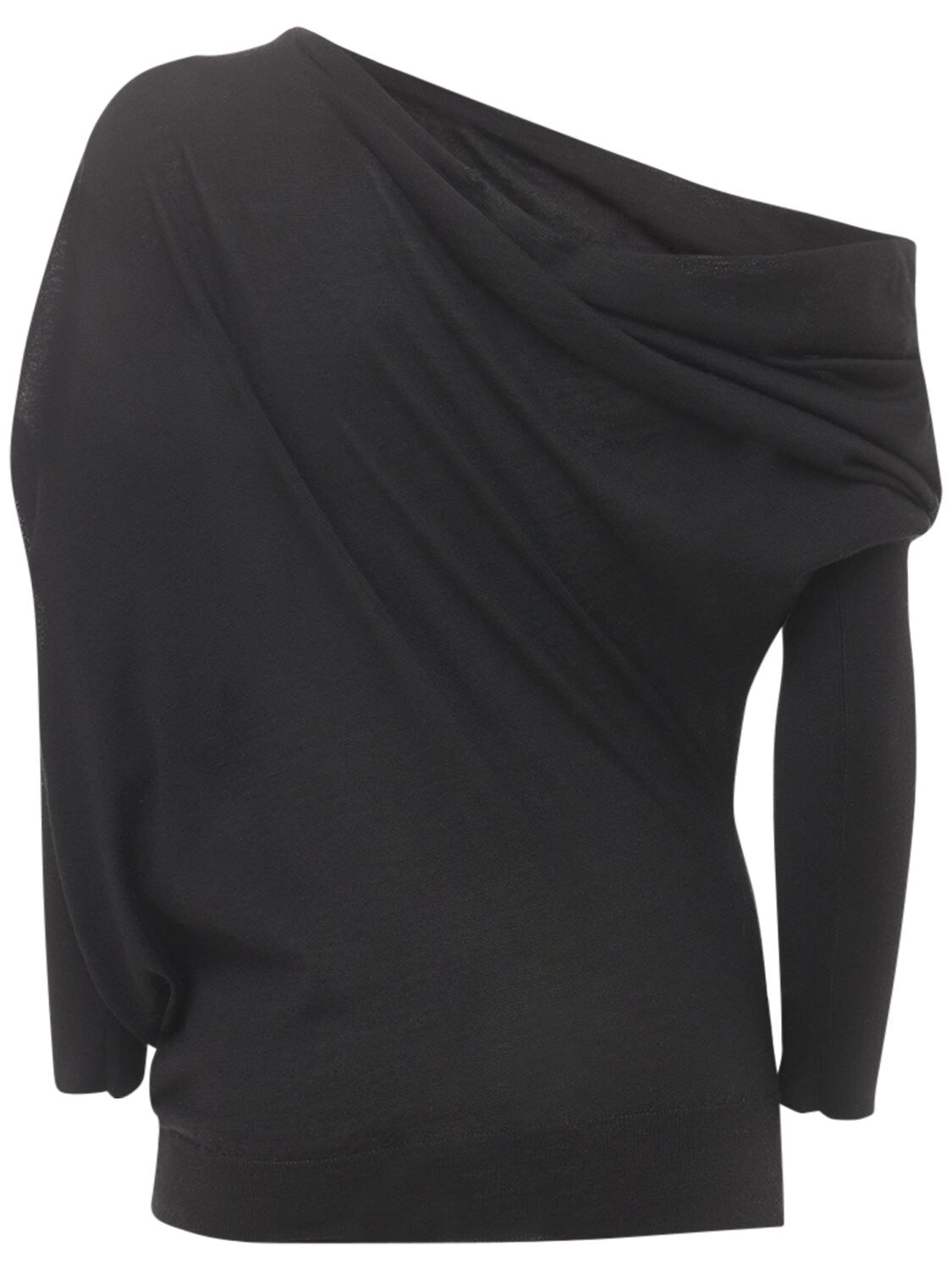 Shop Tom Ford Cashmere & Silk Knit Sweater In Black