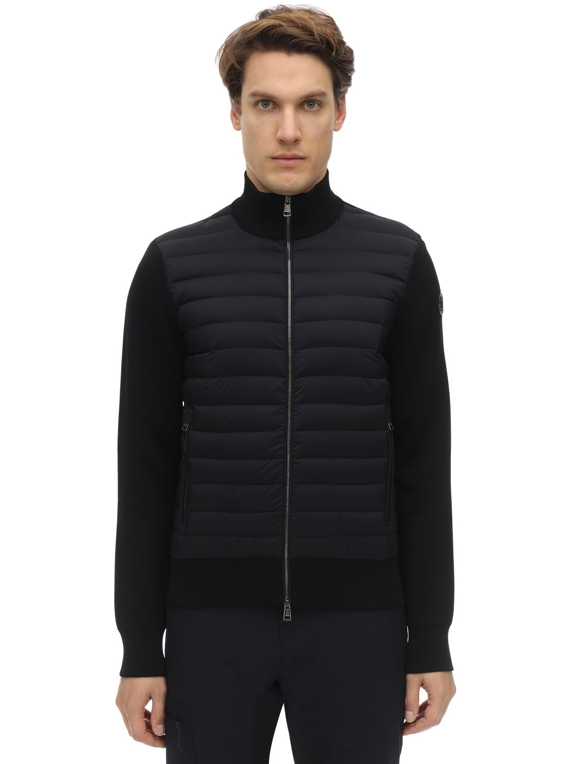 MONCLER QUILTED NYLON TRICOT DOWN jumper,73IMJ6042-OTK50