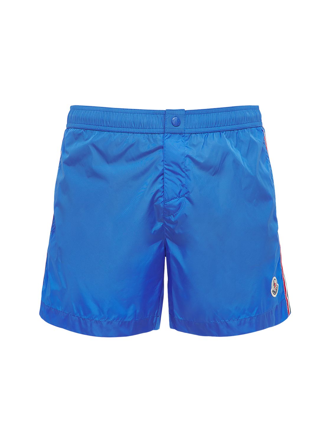 Moncler Nylon Technique Swim Shorts In Blue