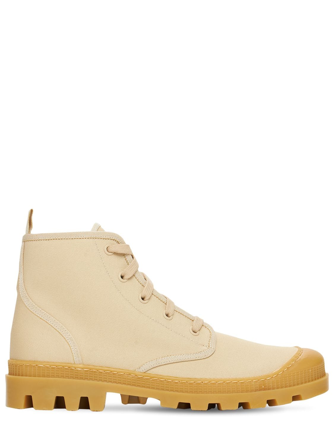 GIA X PERNILLE TEISBAEK 20mm Cotton Canvas Combat Boots