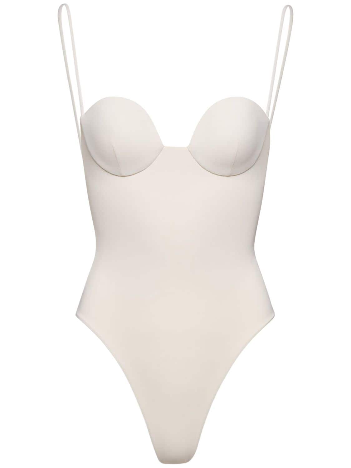 Image of Retro Bustier One Piece Swimsuit