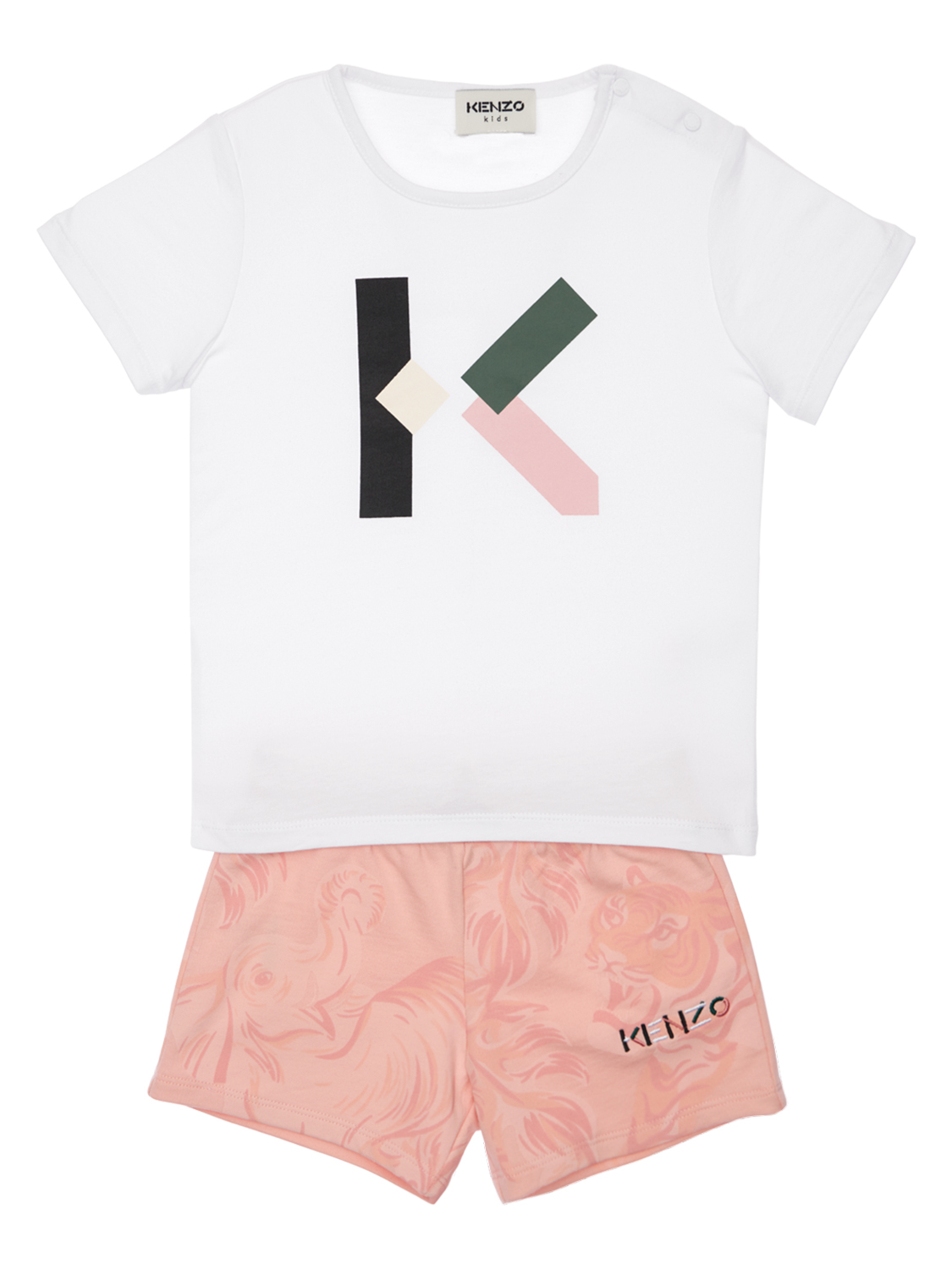 T-shirt Und Shorts Aus Baumwolljersey