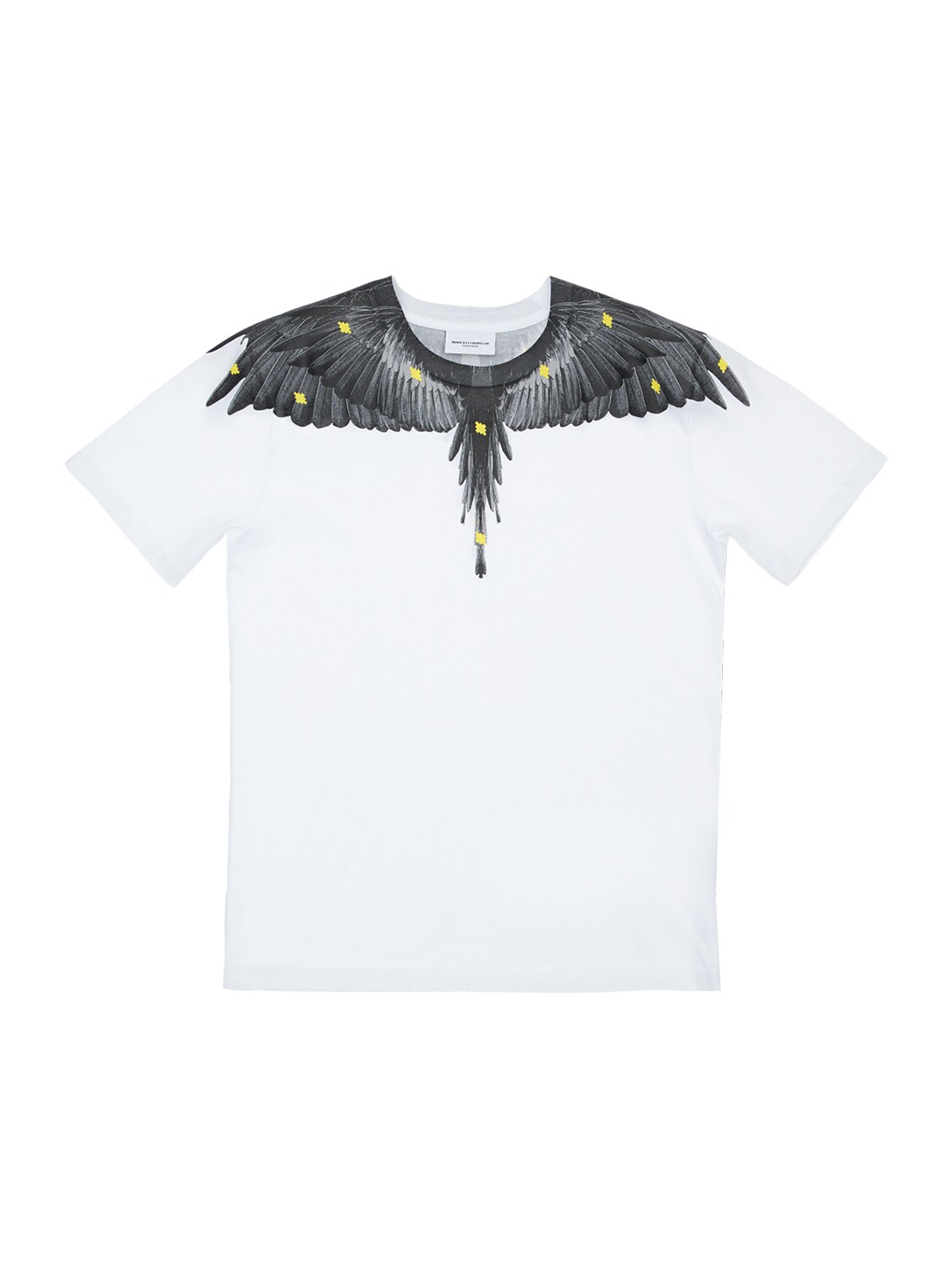 MARCELO BURLON COUNTY OF MILAN WINGS PRINT COTTON JERSEY T-SHIRT,73IOEM011-QJAWMA2