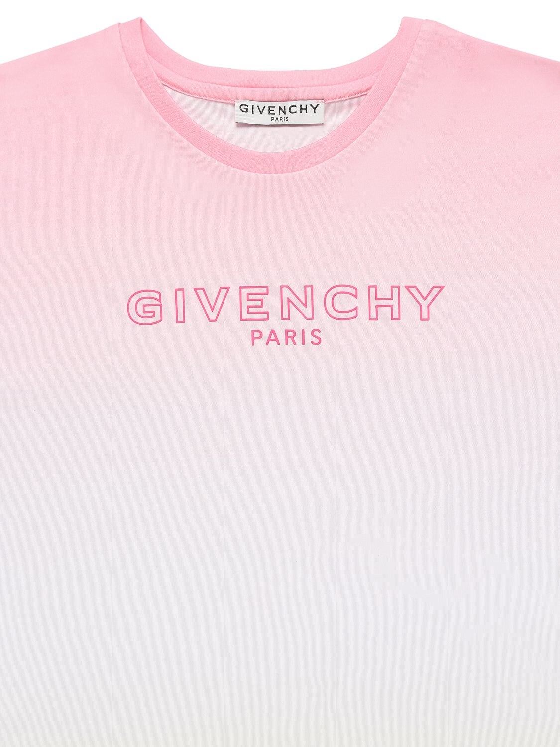 Givenchy Rubberized Logo Cotton Interlock Dress In Multicolor