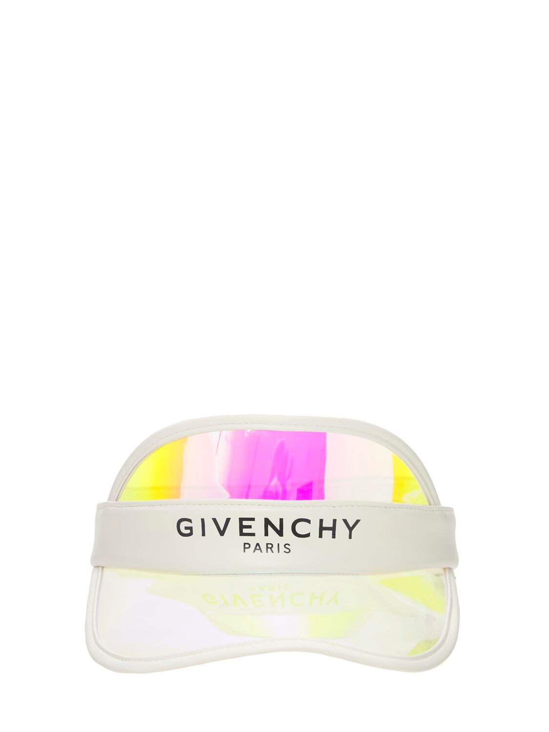 Givenchy Kids' Pvc Visor W/ Logo Print In Multicolor
