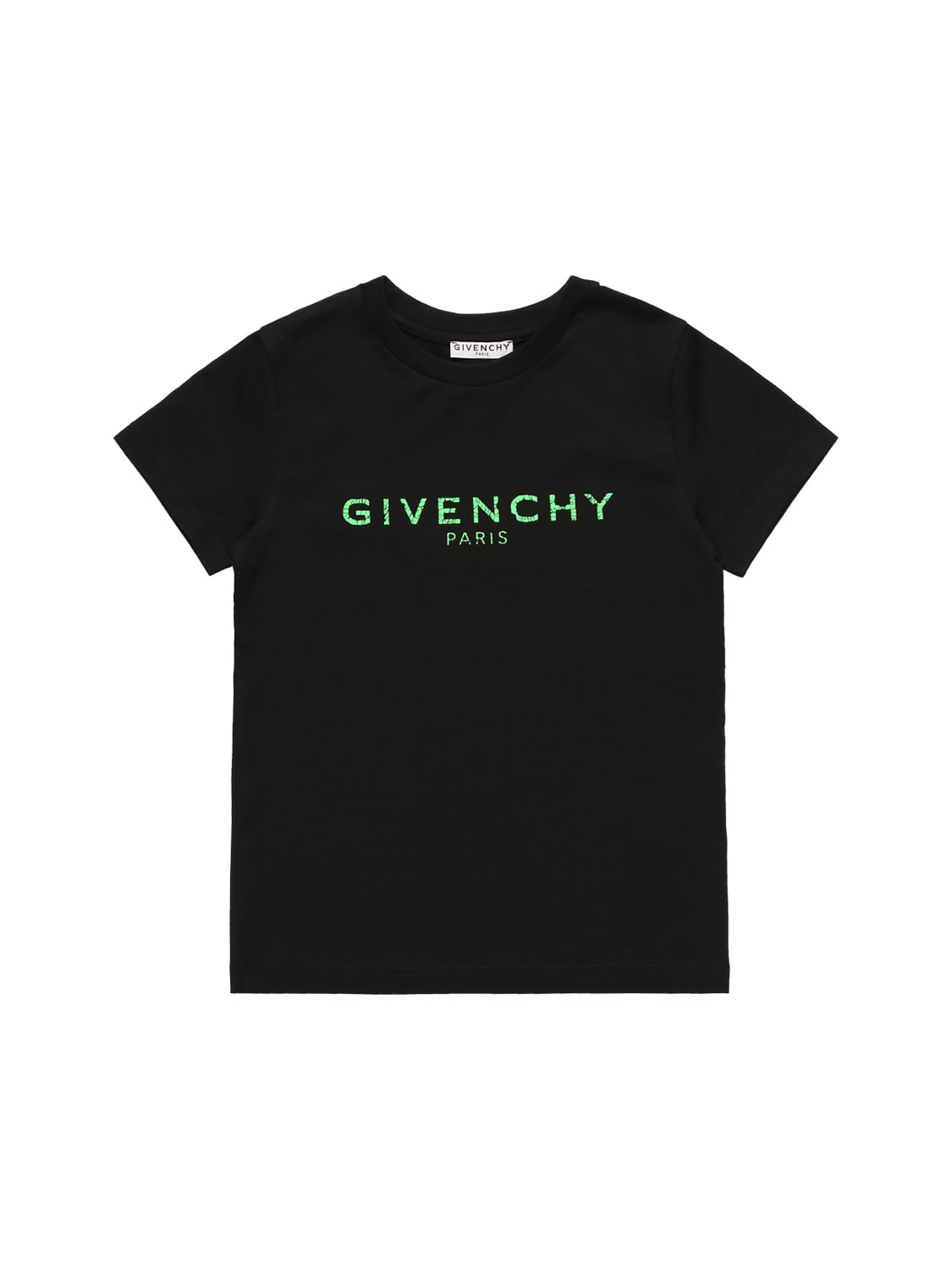 Givenchy Kids' Logo Printed Cotton Jersey T-shirt In Nero