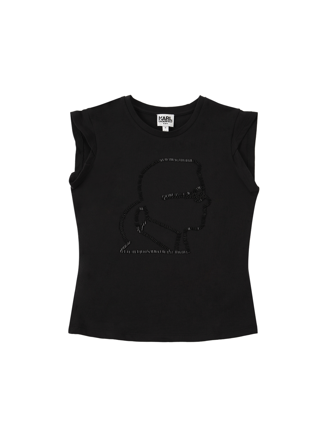 T-shirt Aus Baumwolljersey Mit Verzierung