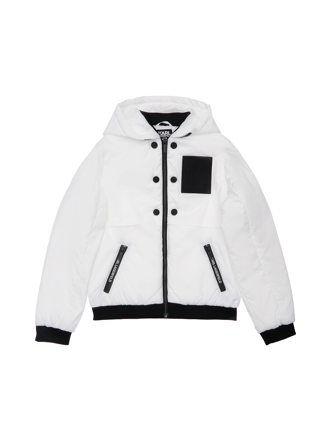 Nylonjacke Mit Kapuze