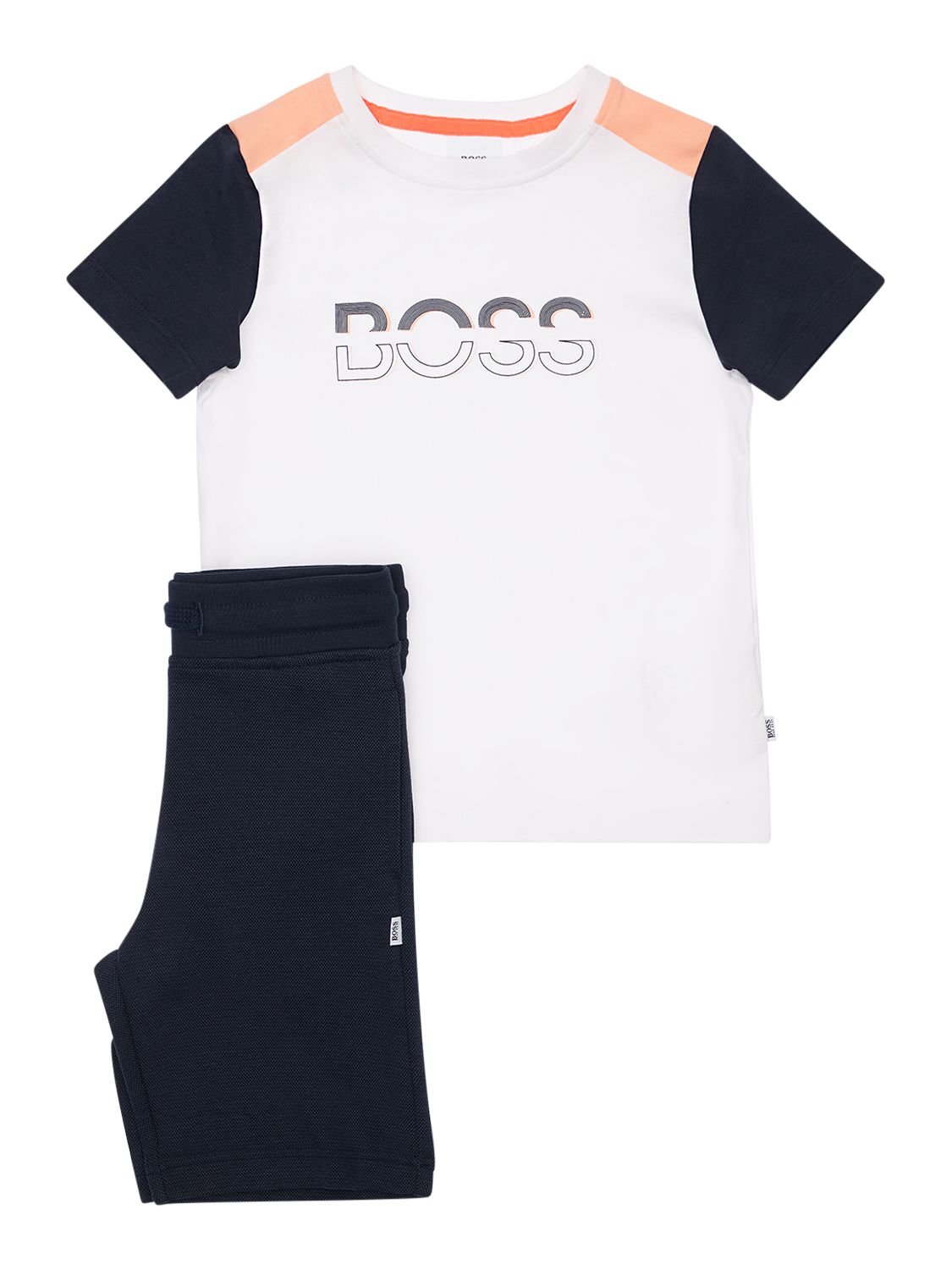 T-shirt Und Shorts Aus Baumwollmischung