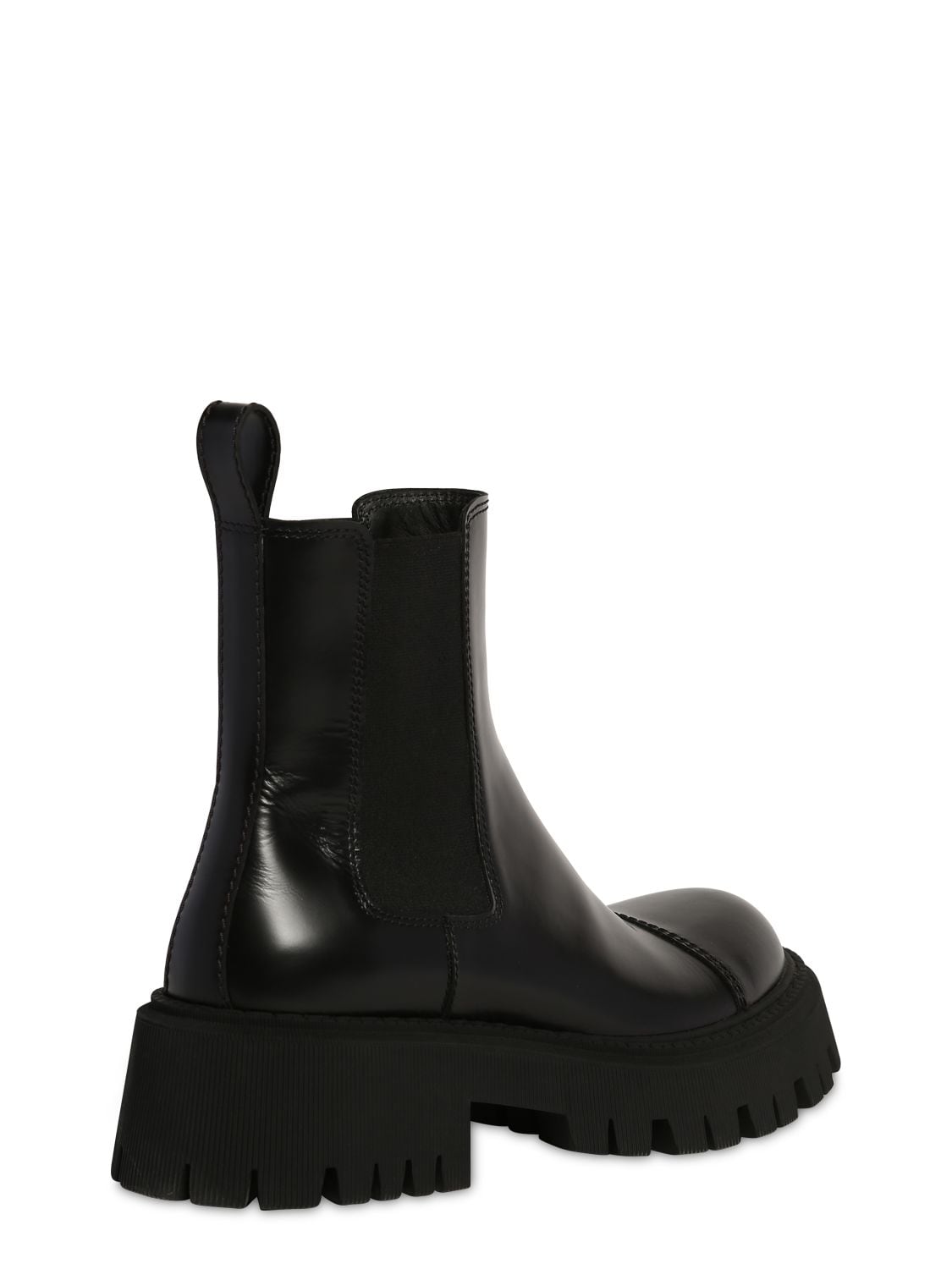 Balenciaga Tractor Bootie L20 Leather Boots In Black | ModeSens