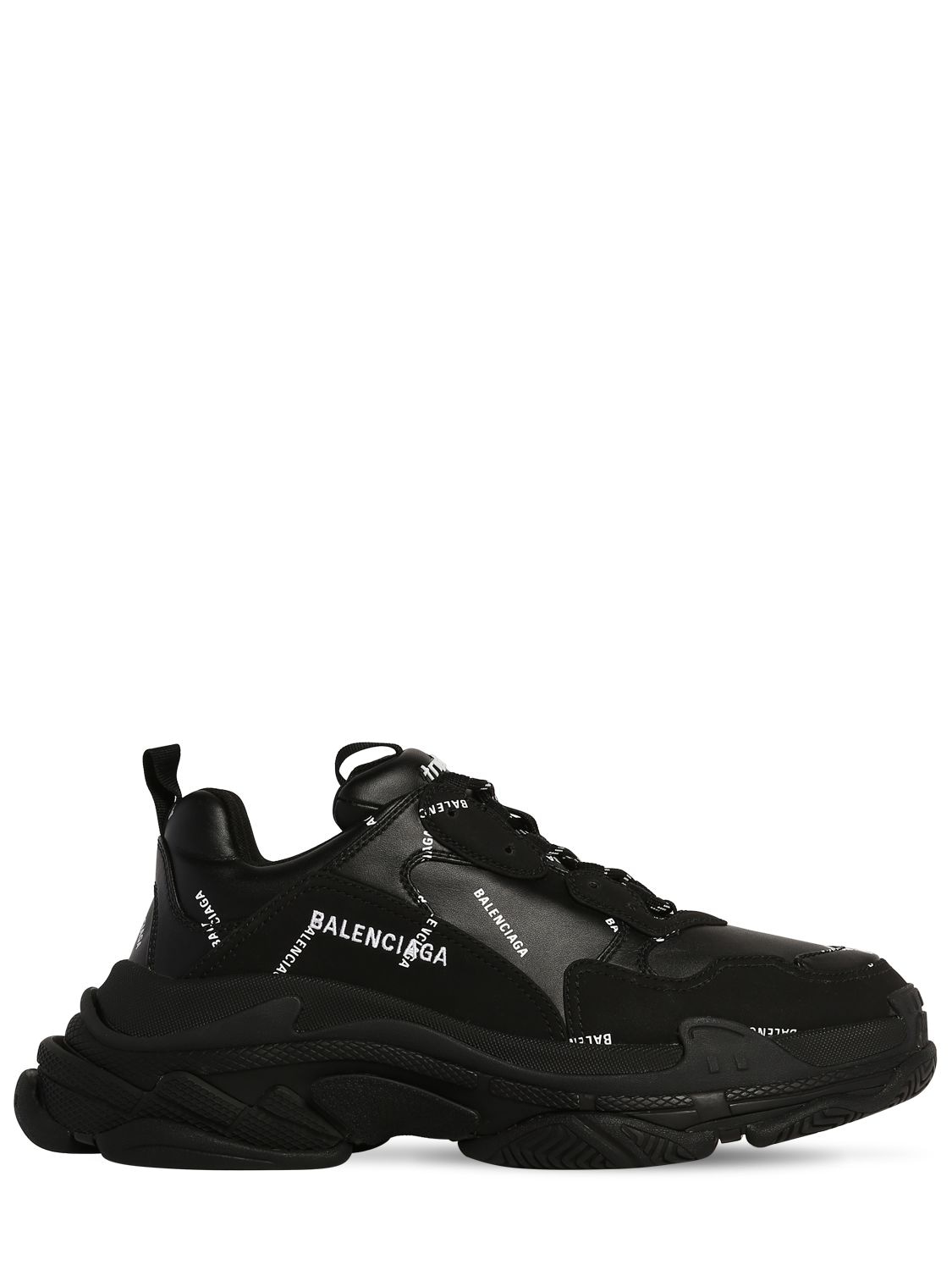 BALENCIAGA Triple S Mesh and Faux Leather Sneakers for Men