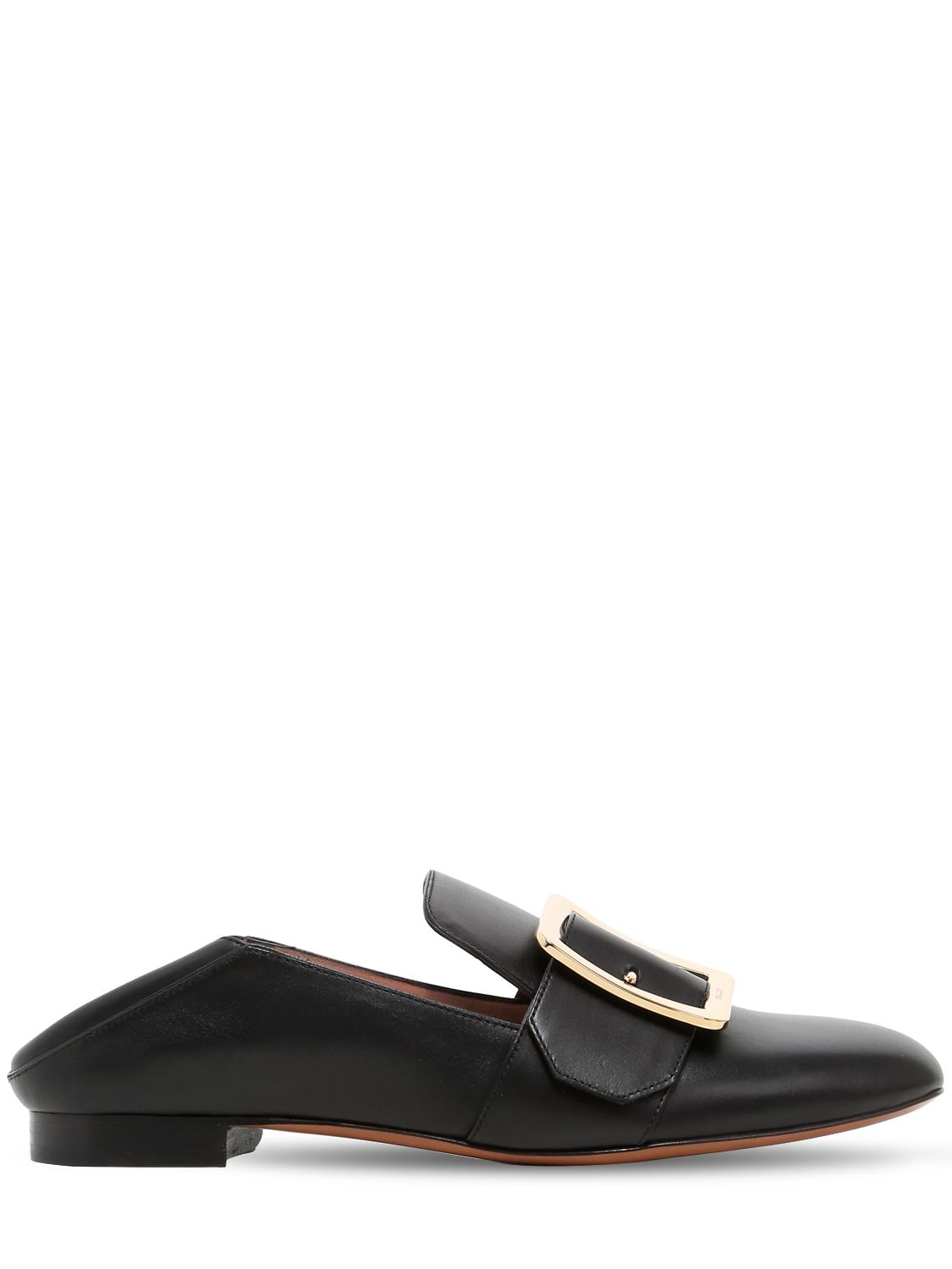 BALLY 10MM JANELLE LEATHER LOAFERS,73IOG1001-MDEWMA2
