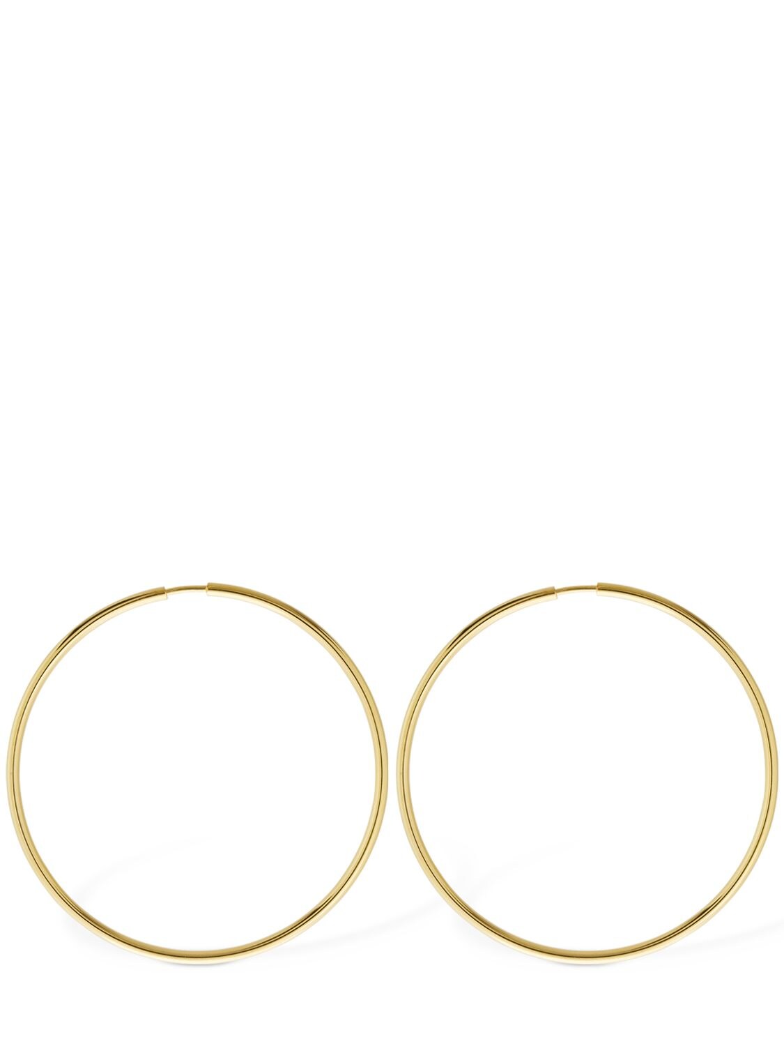 Shop Maria Black Senorita 50 Hoop Earrings In Gold