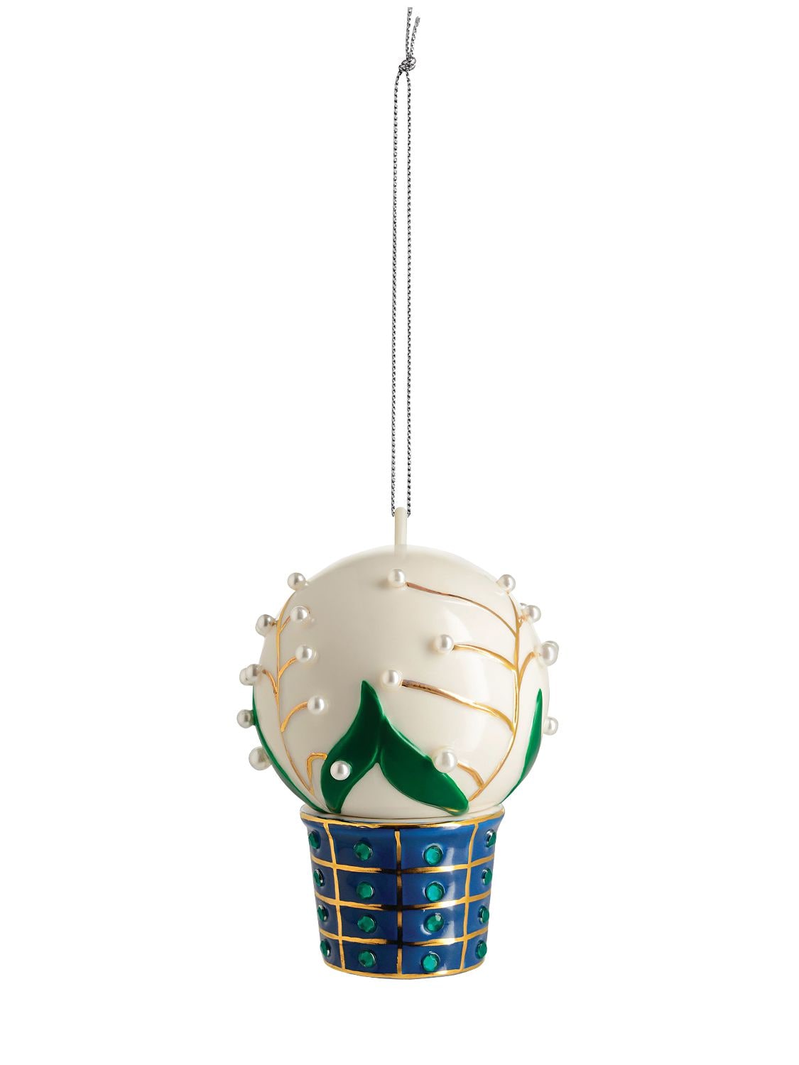 Alessi Mughetti E Smeraldi Ornament In Multicolor
