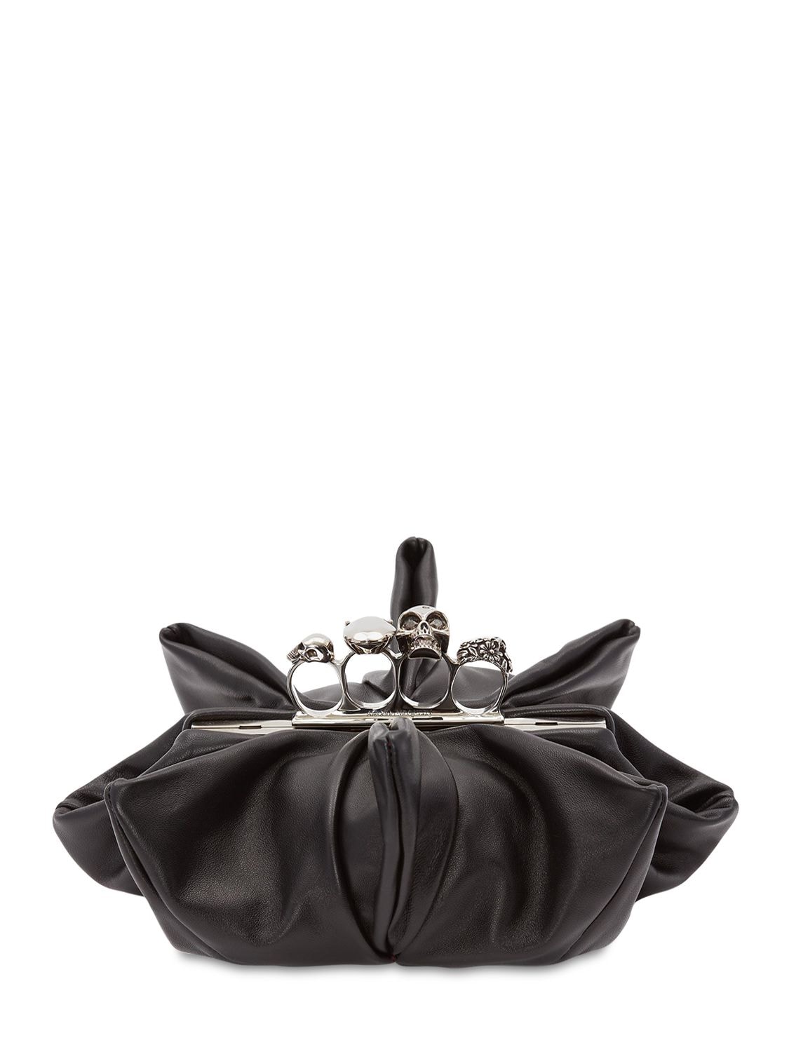 Leather Four Ring Clutch