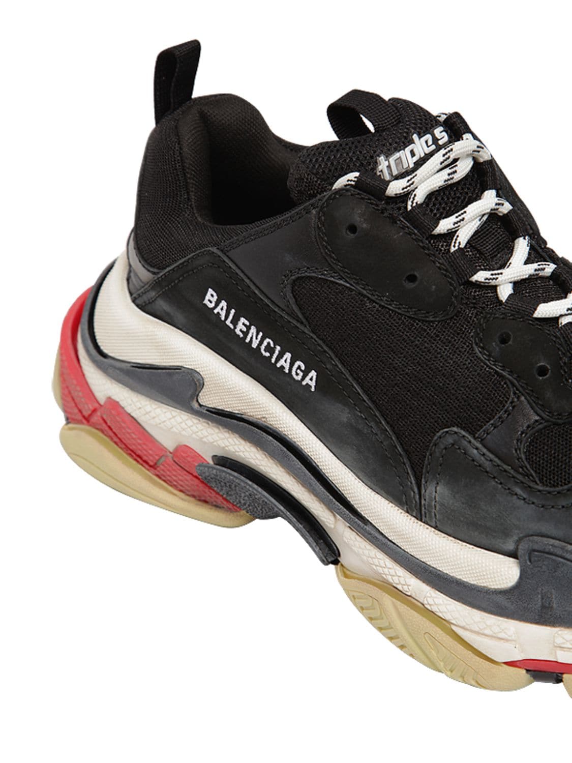 Shop Balenciaga Triple S Suede, Leather & Mesh Sneakers In Black
