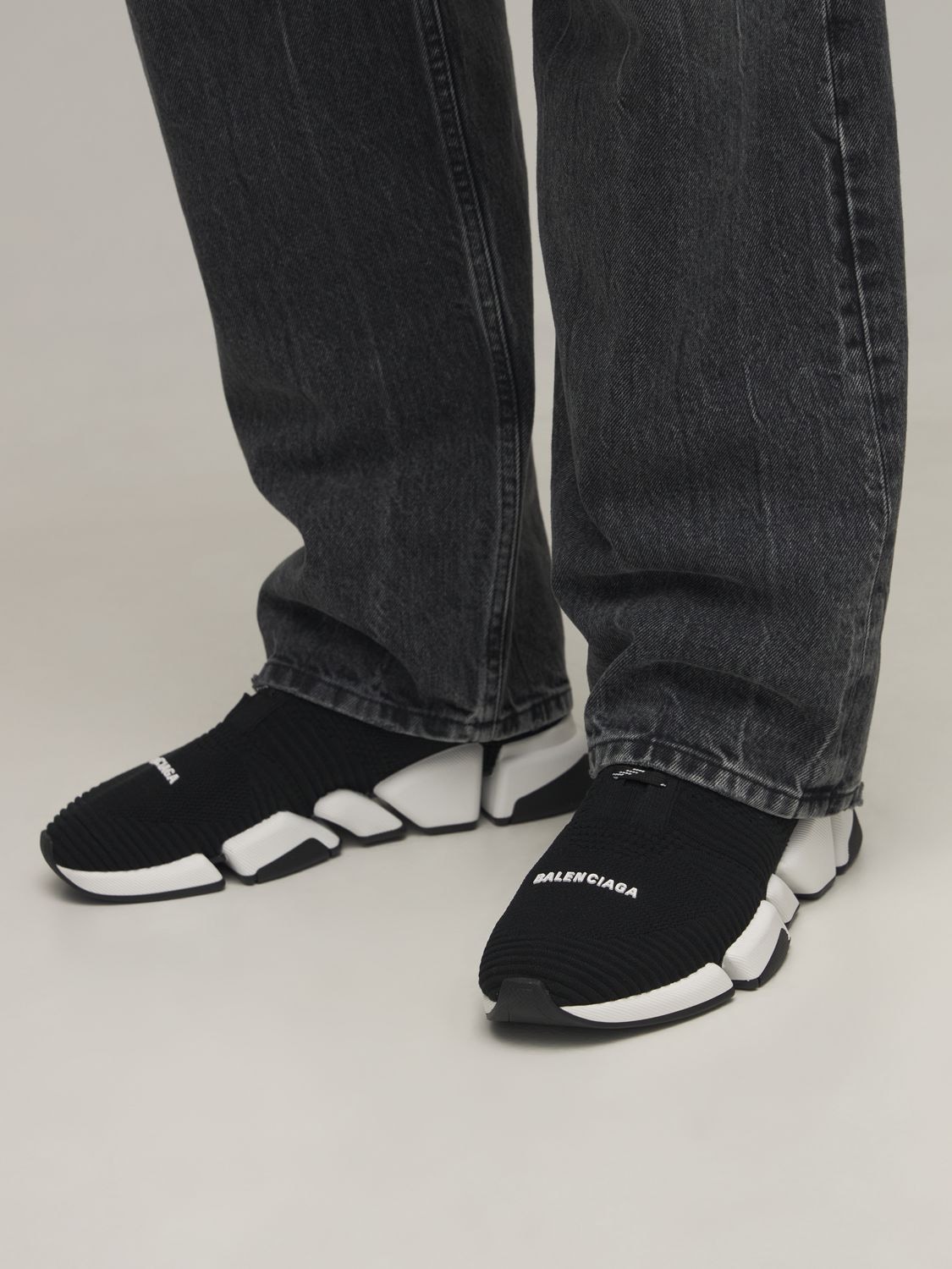 “SPEED 2.0”针织系带运动鞋