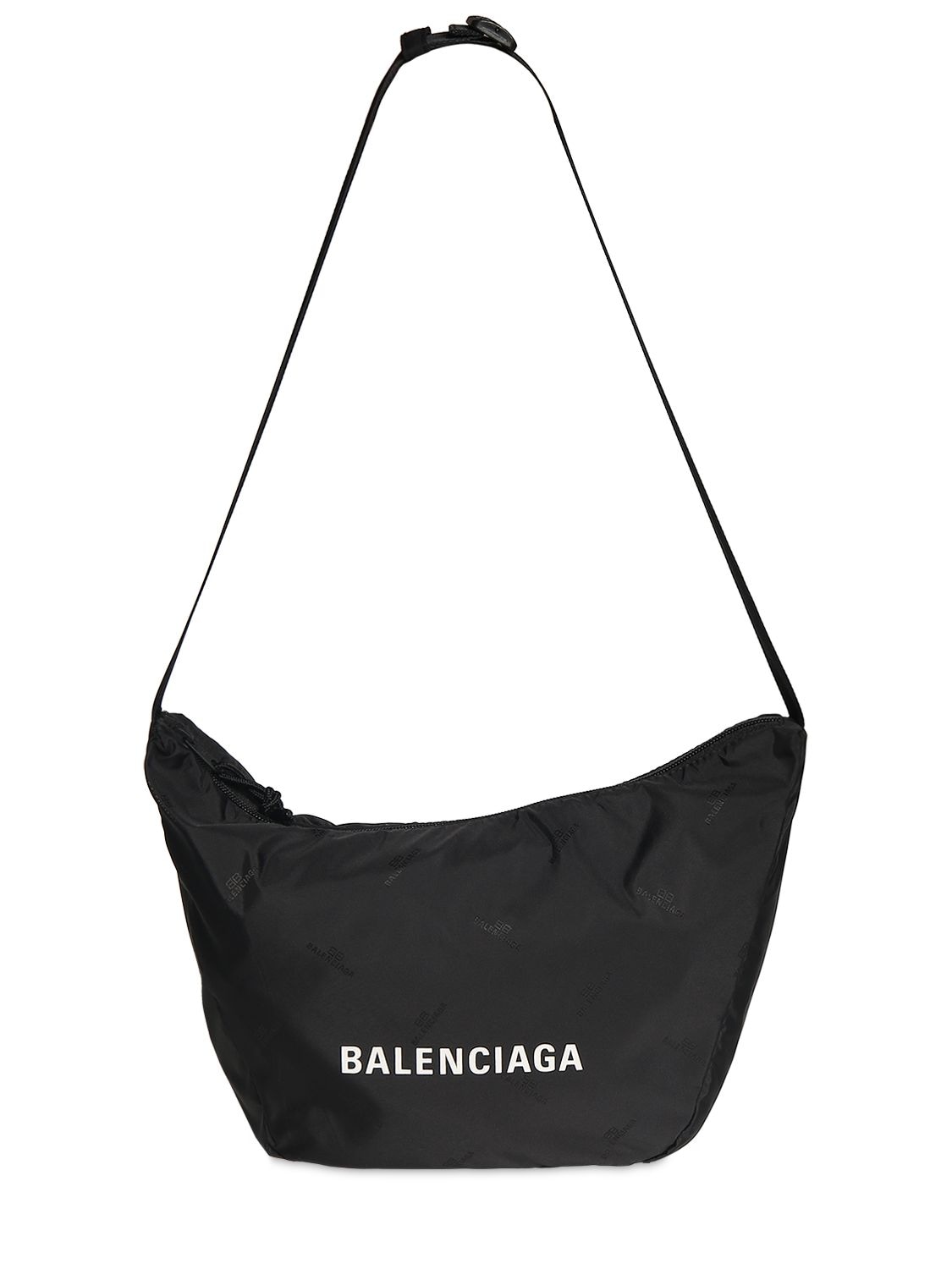 BALENCIAGA Wheel Sling Nylon Shoulder Bag for Women