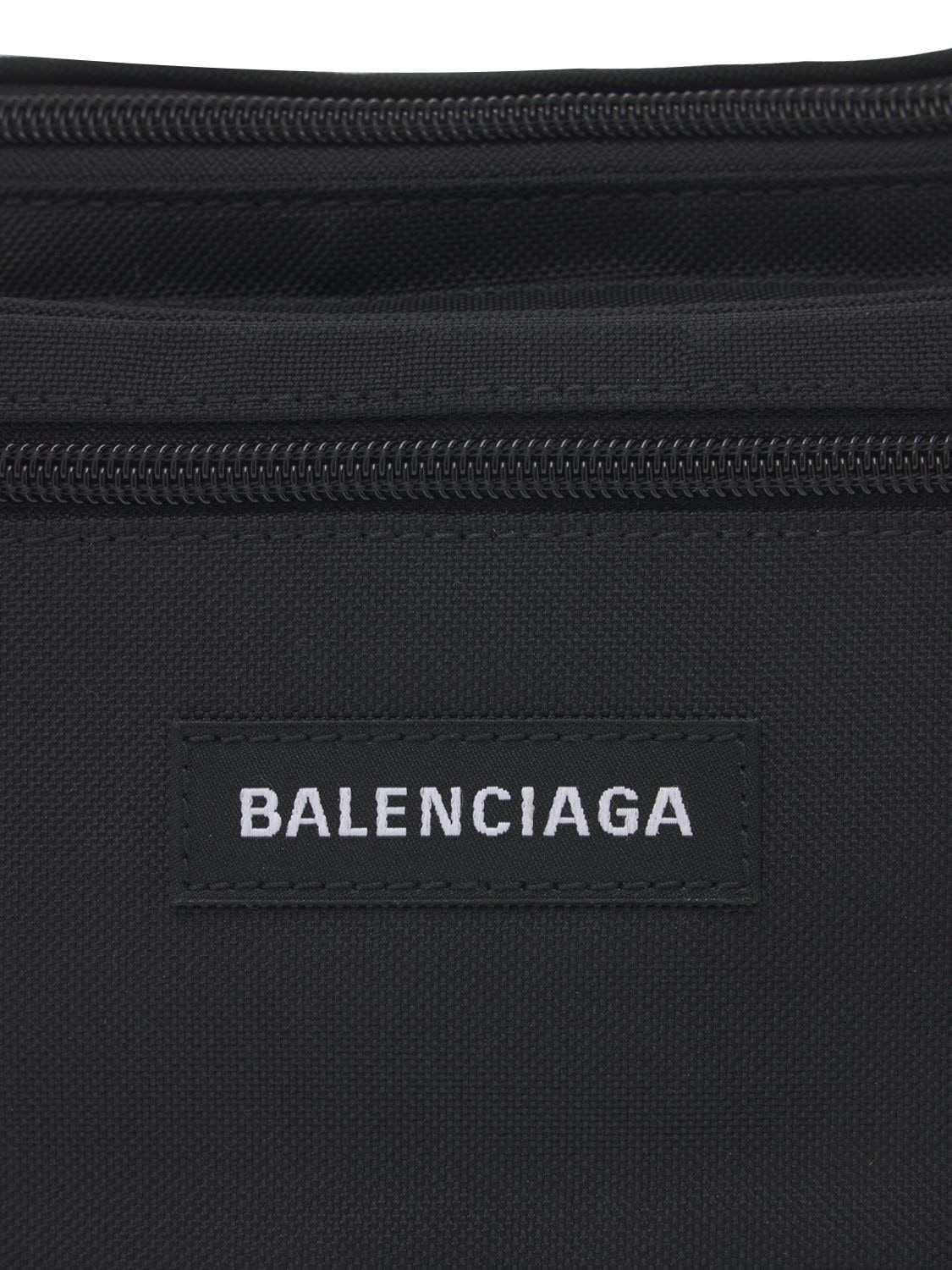 Balenciaga Logo Nylon Belt Bag In Black | ModeSens