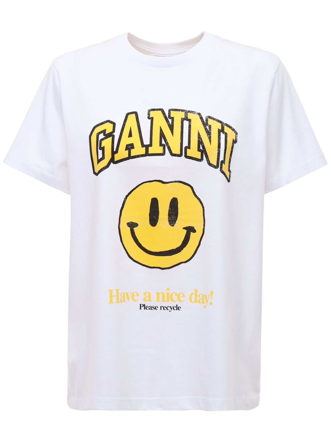 ganni logo tee