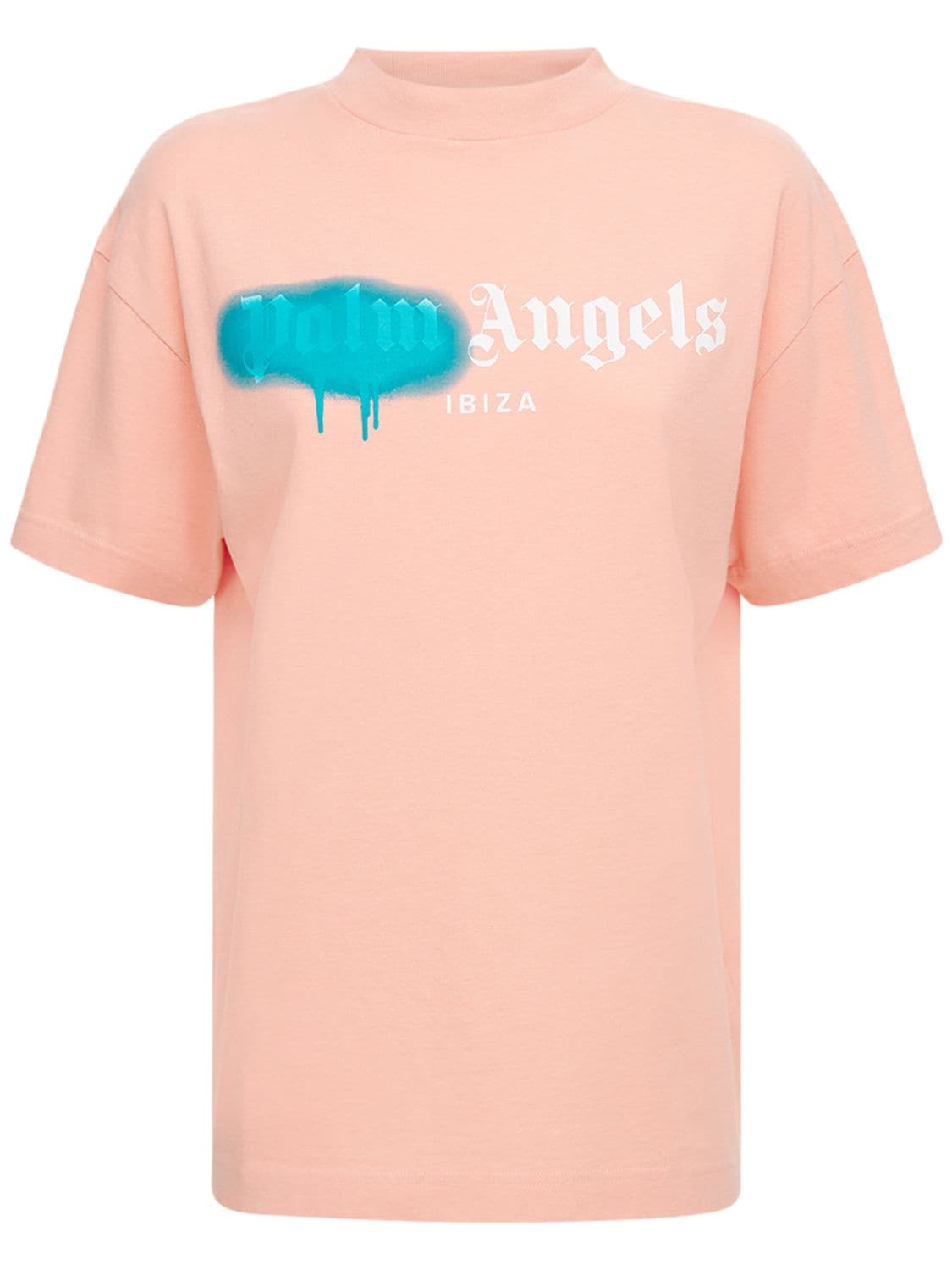PALM ANGELS “IBIZA”棉质平纹针织T恤,73IRT9023-MZM0MA2