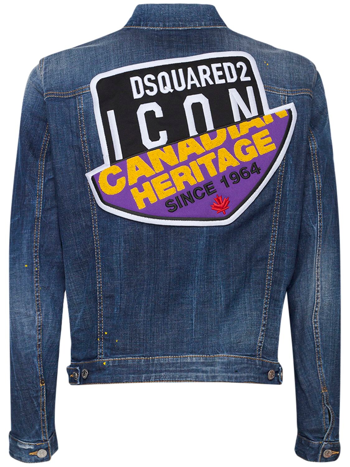 DSQUARED2 ICON贴片DAN棉质牛仔夹克,73IS3C002-NDCW0