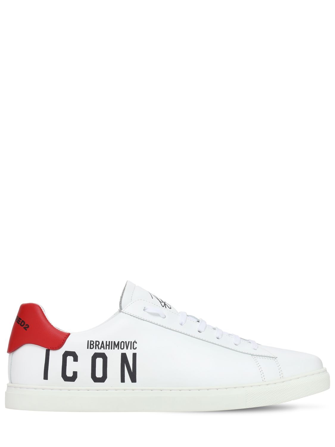 DSQUARED2 NEW TENNIS IBRA ICON LEATHER trainers,73IS3D003-TTUZNG2