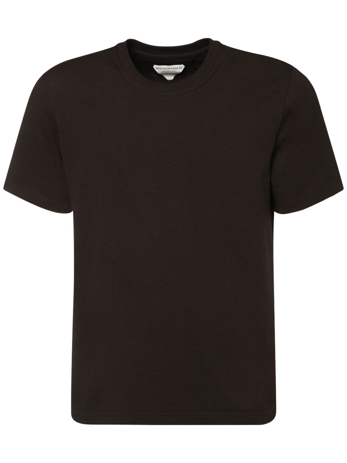 Bottega Veneta Light Cotton Jersey T-shirt In Fondente