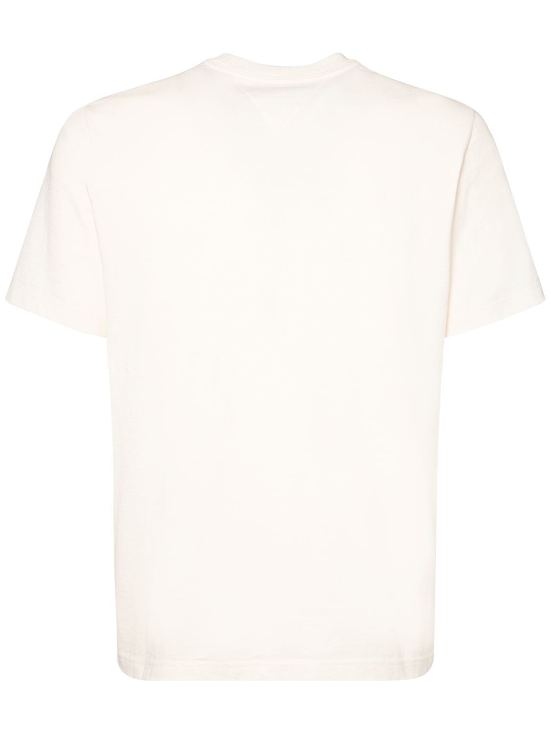 Shop Bottega Veneta Light Cotton Jersey T-shirt In Chalk