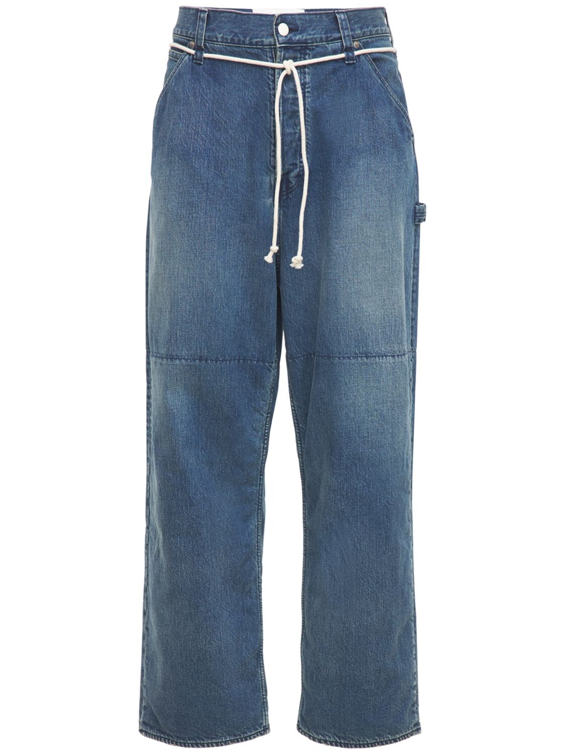 Oversized Cotton Denim Jeans