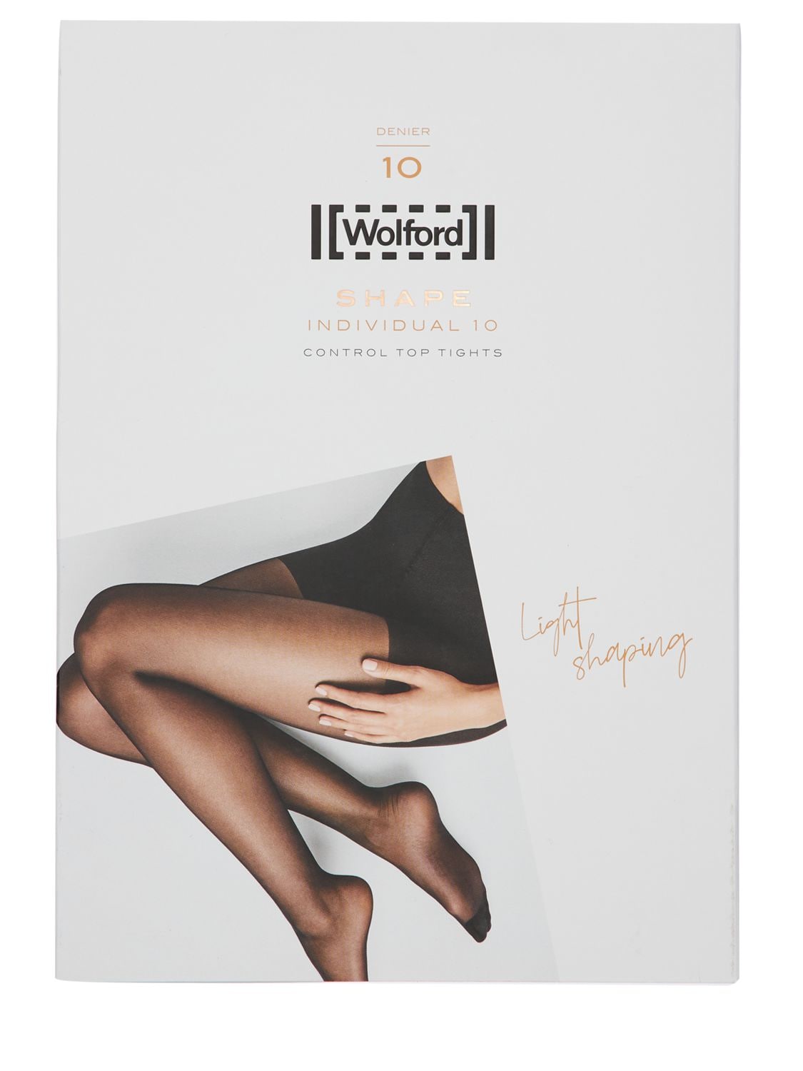 WOLFORD INDIVIDUAL 10 CONTROL TOP TIGHTS,73IVOP017-NZAWNQ2