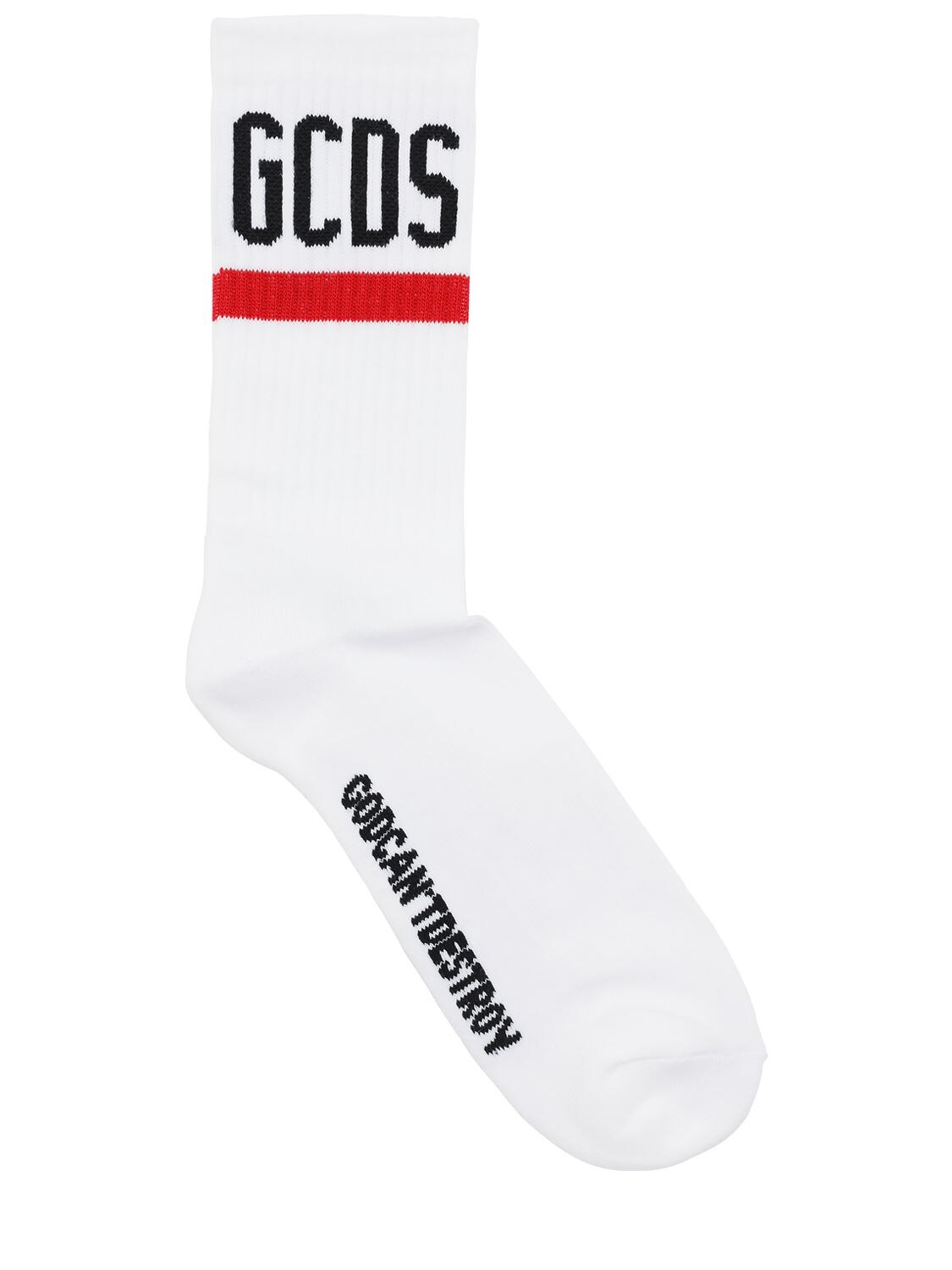 GCDS LOGO COTTON BLEND SOCKS,73IVUD007-MDEGV0HJVEU1