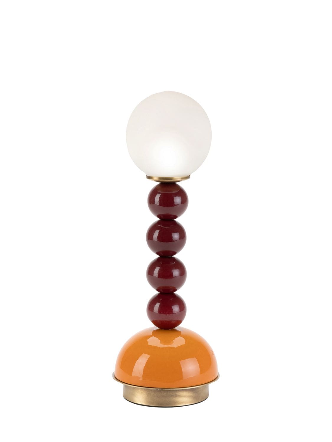 Marioni Small Pins Table Lamp In Orange,red,gold
