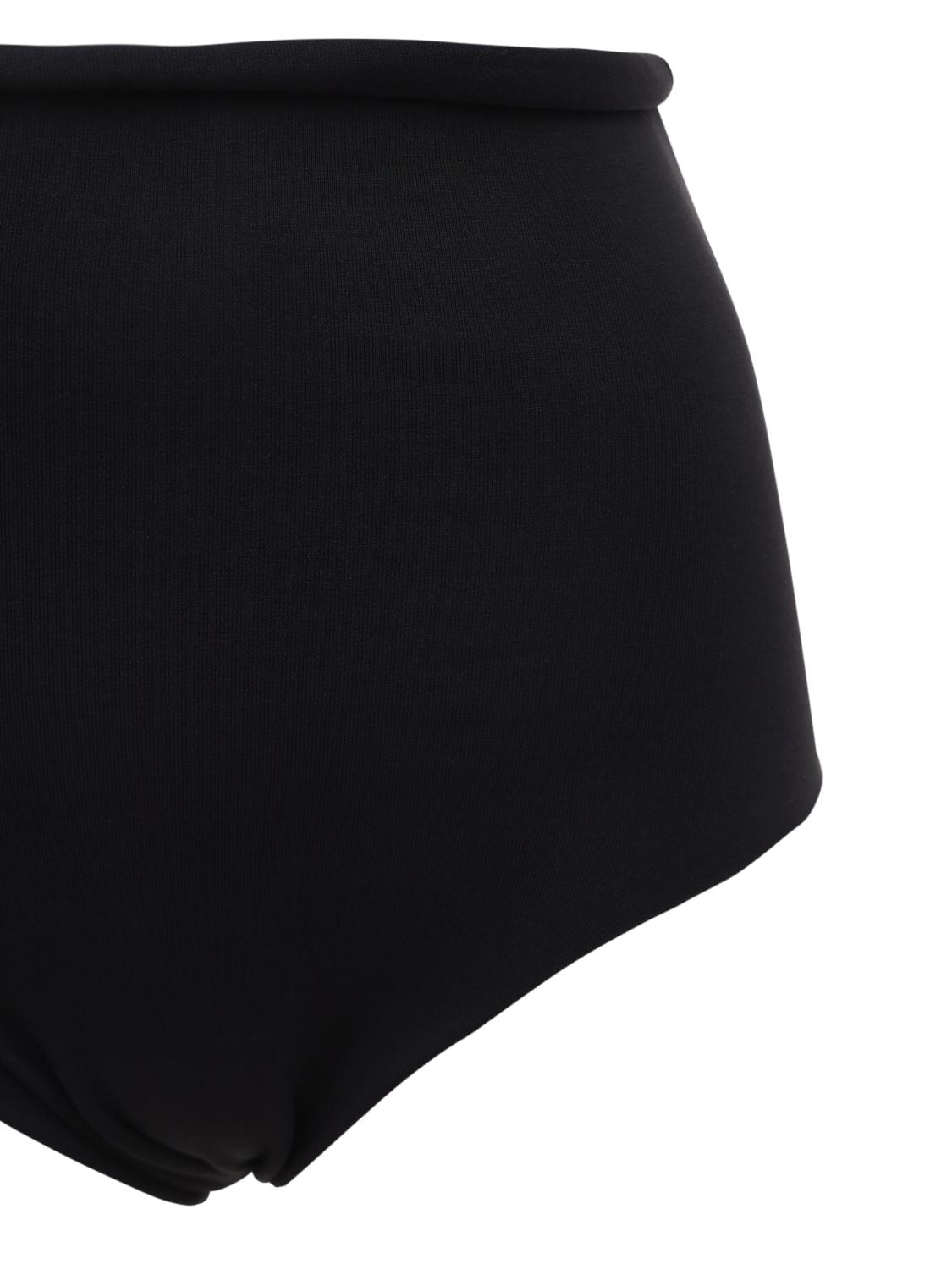 Shop Isole & Vulcani Seamless Cotton Jersey Bikini In Black