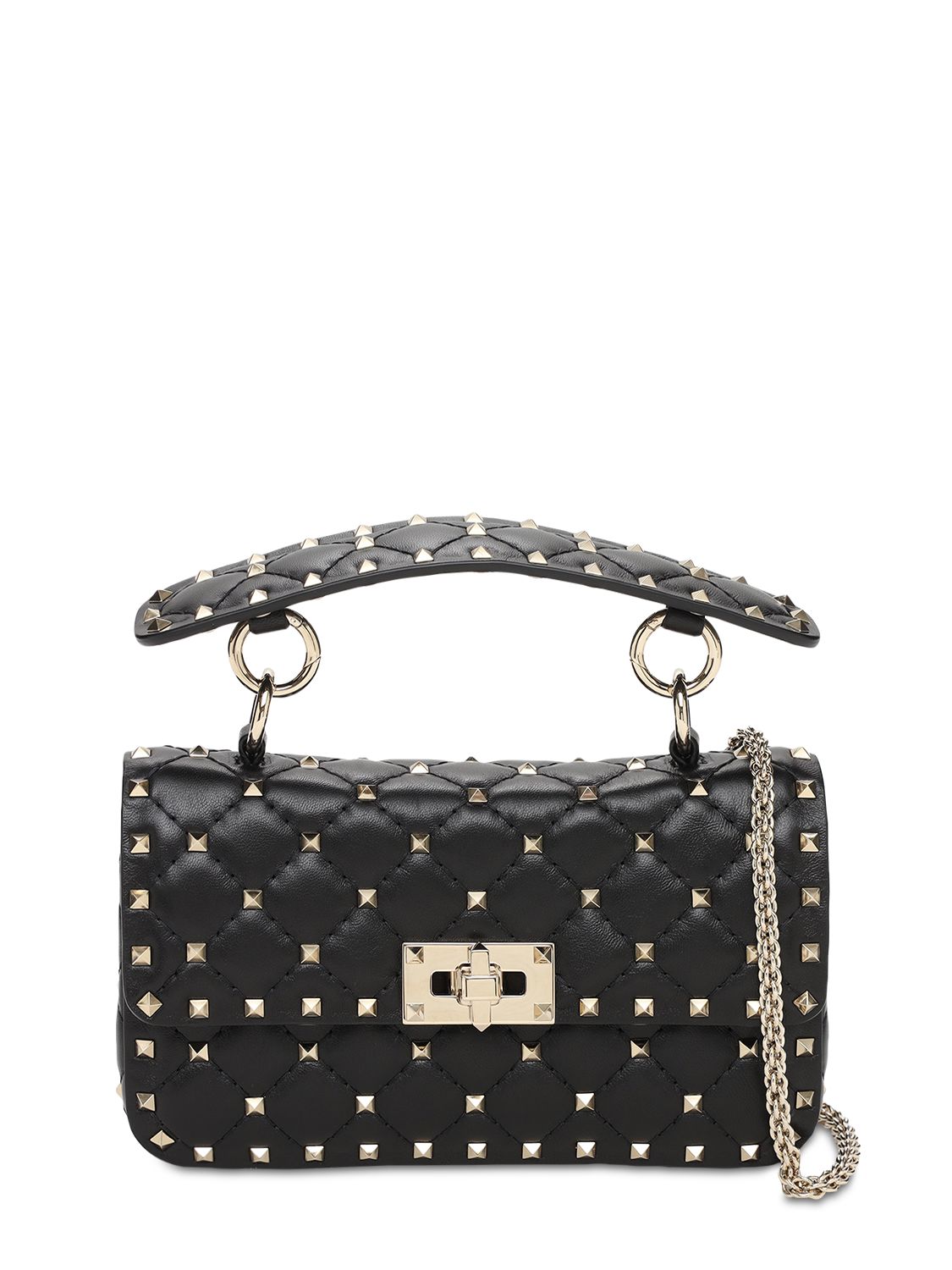 Kleine Schultertasche Aus Leder "spike"