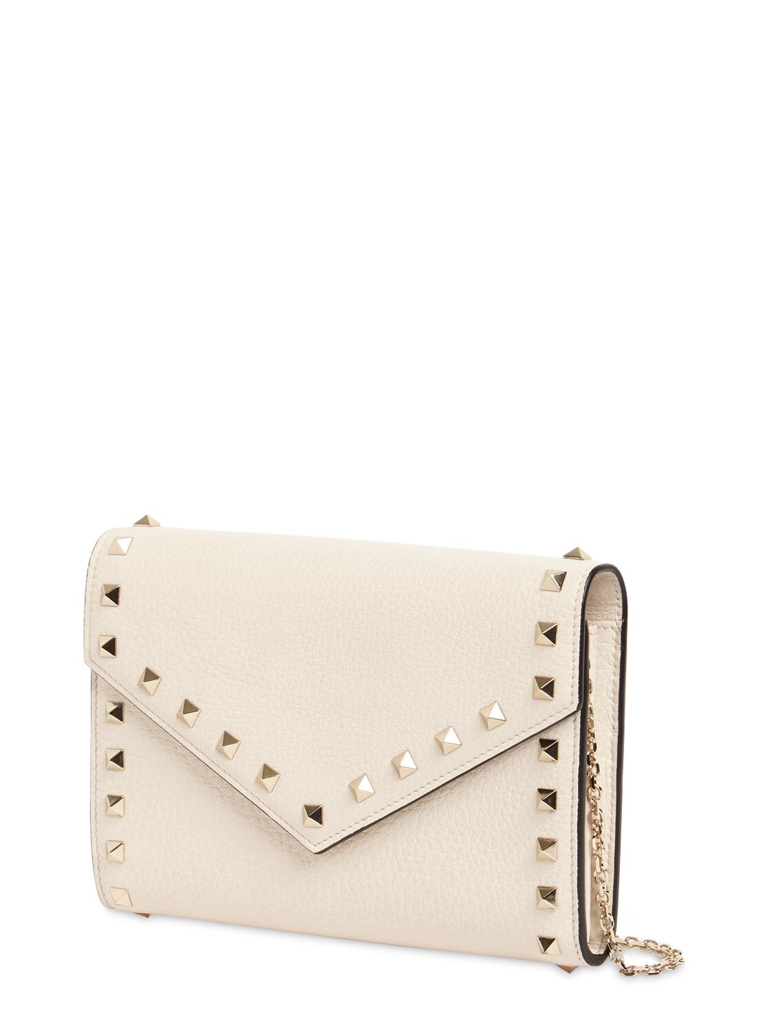 Valentino Garavani Rockstud Chain Wallet Clutch Bag